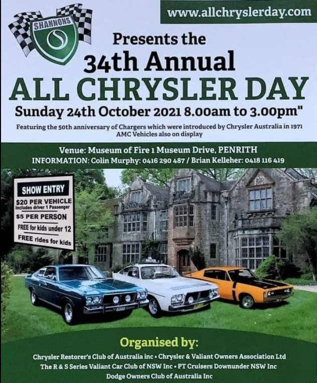 All Chrysler Day 24th October 2021